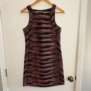 EUC Trina Turk Striped Multicolor Sleeveless Dress